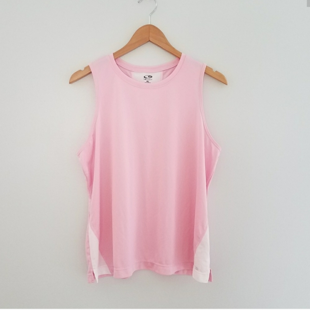 Champion C9 pink white workout tank top